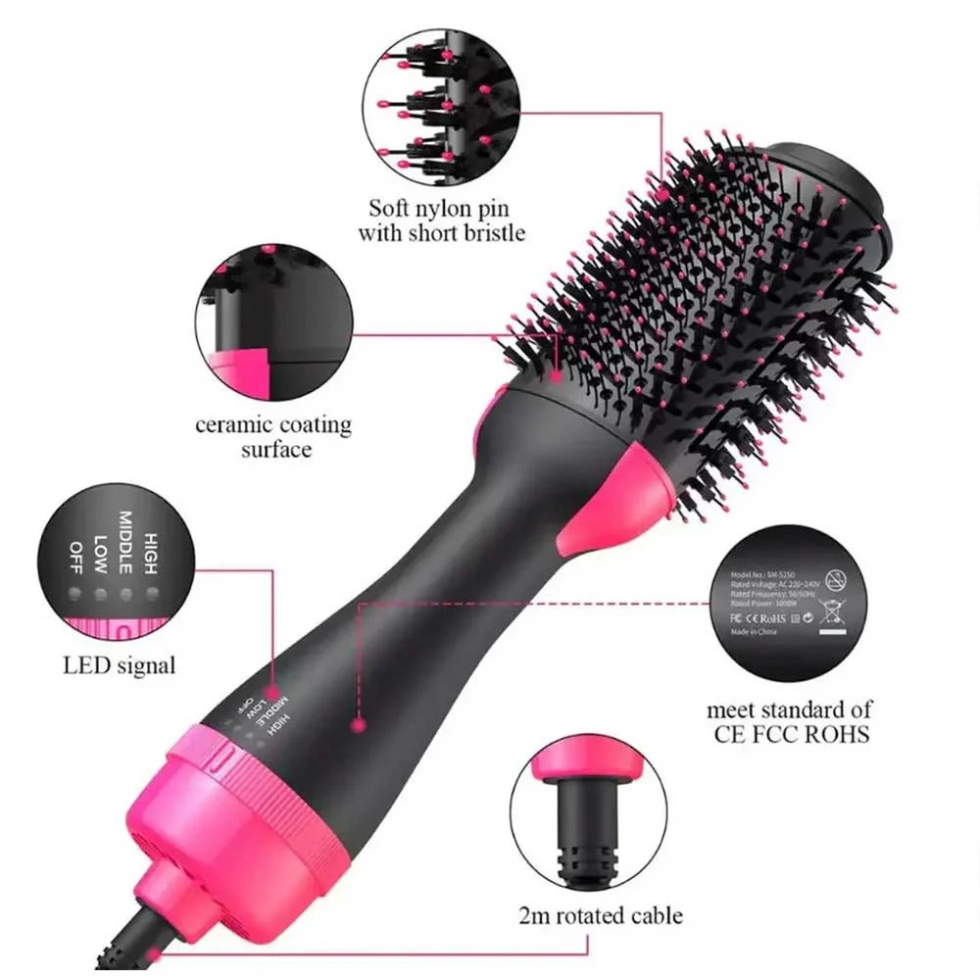 One Step Hot Air Brush 3-in-1 Hair Dryer & Styler